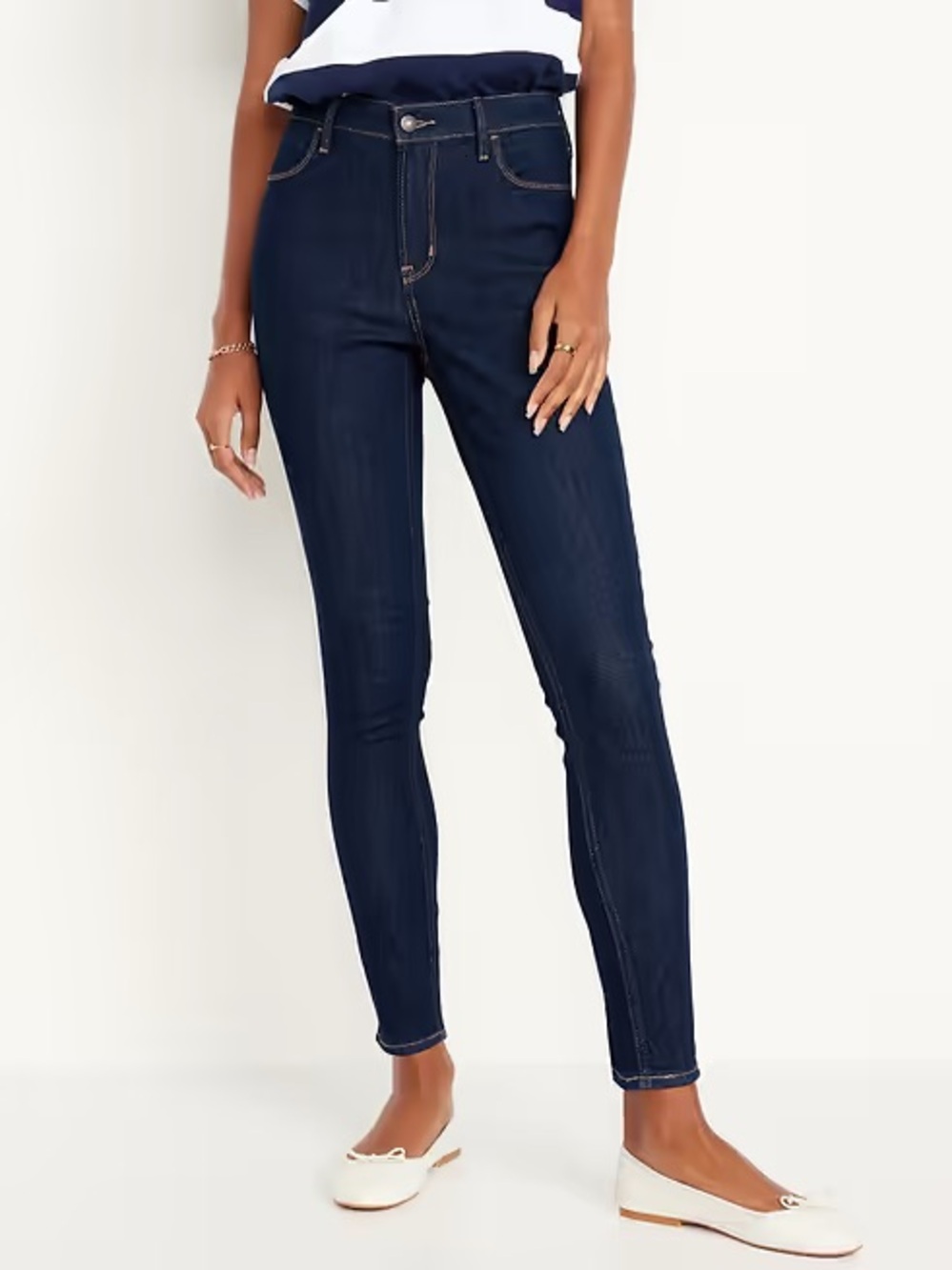 Old Navy Navy High-Rise Skinny Jeans for Women